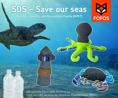 Bild: Greenhound hört SOS des Meeres: Großhändler führt Recycling-Marke für Hunde- und Katzenartikel ein