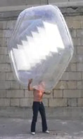 Bild: Aufblasbare Bausteine erobern Messewelt – und bald den Hochbau