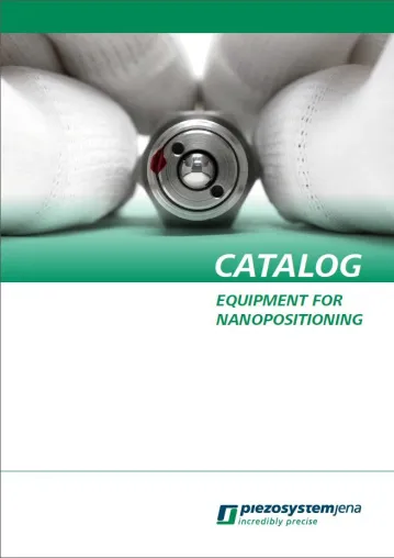 Neuer Produktkatalog von piezosystem jena Bild: Neuer Produktkatalog von piezosystem jena