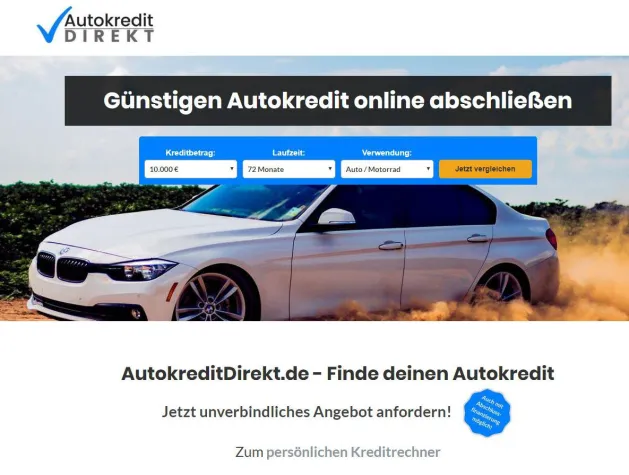 Bild: Neues Kredit - Vergleichsportal online