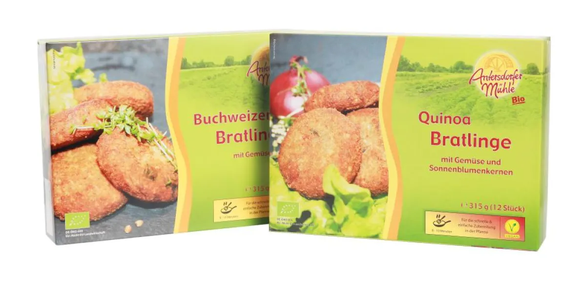Antersdorfer Mühle Bio Bratlinge in zwei Geschmacksvarianten