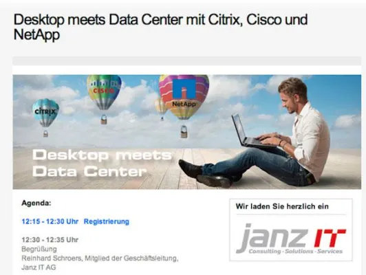 Bild: Janz IT AG organisiert „Desktop meets Datacenter“