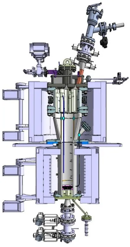 Wirbelschicht-Reaktor | Bildnachweis: Technische Universität München / SCHWING Technologies