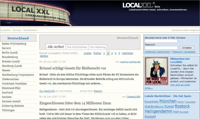 Mit LocalXXL geht ein deutschlandweites Portal für Lokalnachrichten an den Start Bild: Mit LocalXXL geht ein deutschlandweites Portal für Lokalnachrichten an den Start