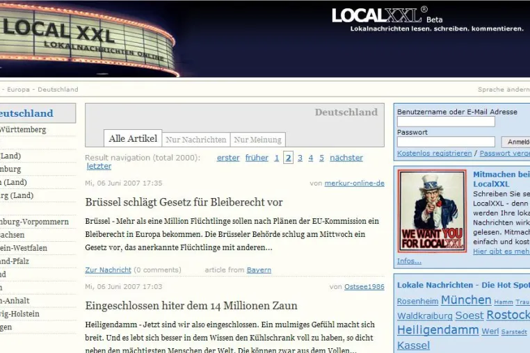 Mit LocalXXL geht ein deutschlandweites Portal für Lokalnachrichten an den Start Bild: Mit LocalXXL geht ein deutschlandweites Portal für Lokalnachrichten an den Start