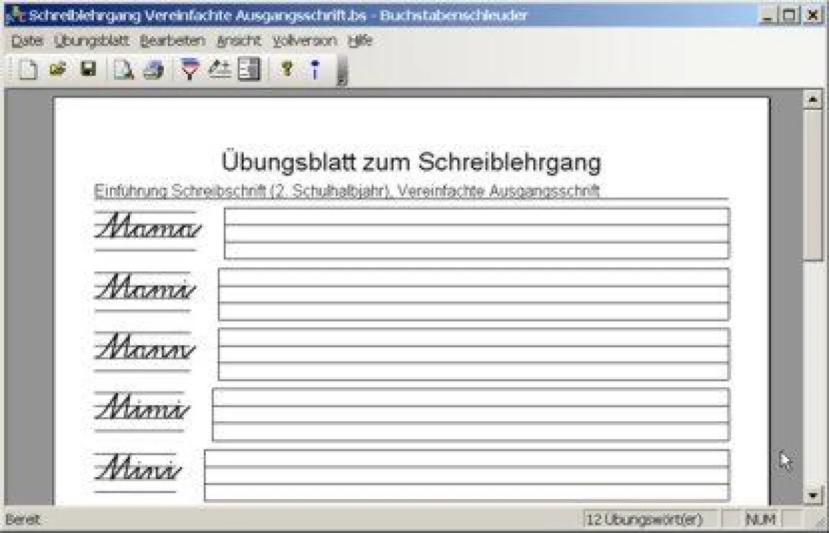 Die Buchstabenschleuder