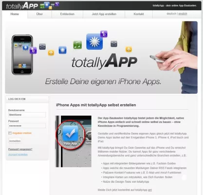 Mit App-Baukasten und Homepage-Baukasten zum ganzheitlichen Online-Auftritt Bild: Mit App-Baukasten und Homepage-Baukasten zum ganzheitlichen Online-Auftritt