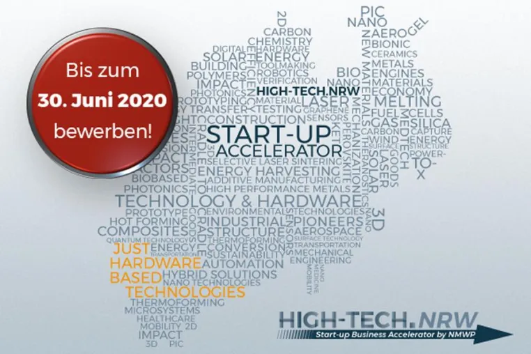 Bild: HIGH-TECH.NRW – der erste Start-up Accelerator für hardwarebasierte Schlüsseltechnologien in NRW – ist online!