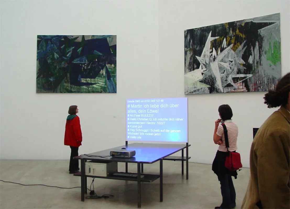 SMS Chat-Skulptur