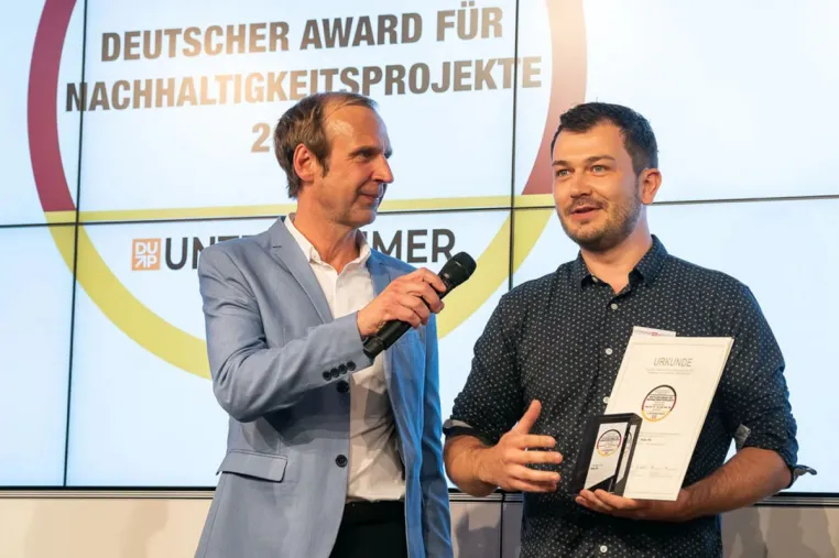 Bild: Der deutsche Award für Nachhaltigkeitsprojekte ist erst der Anfang dieser innovativen Erfindung