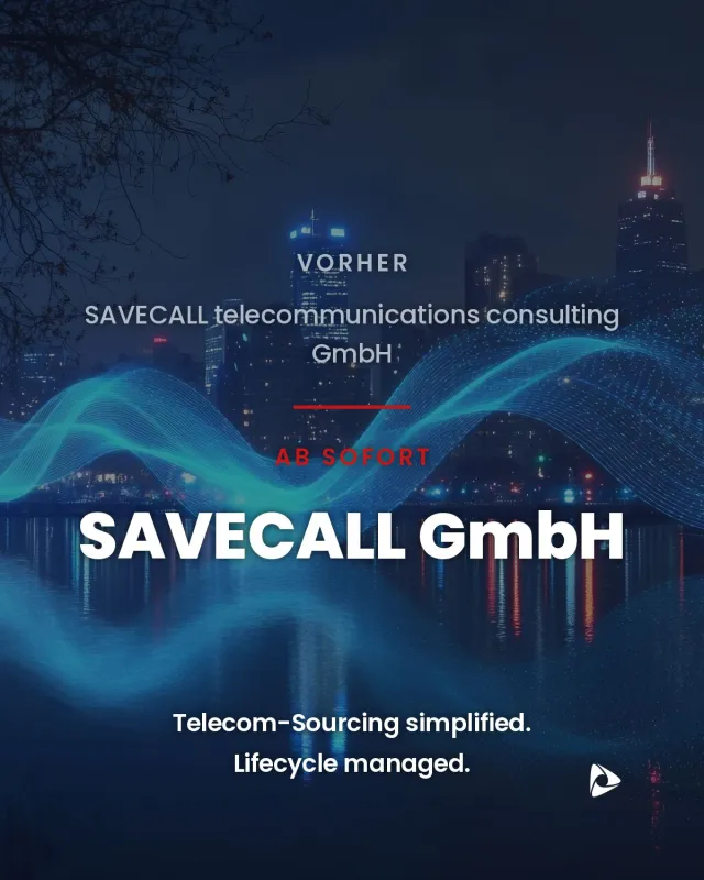 Der neue Firmenname: SAVECALL GmbH (© SAVECALL GmbH)