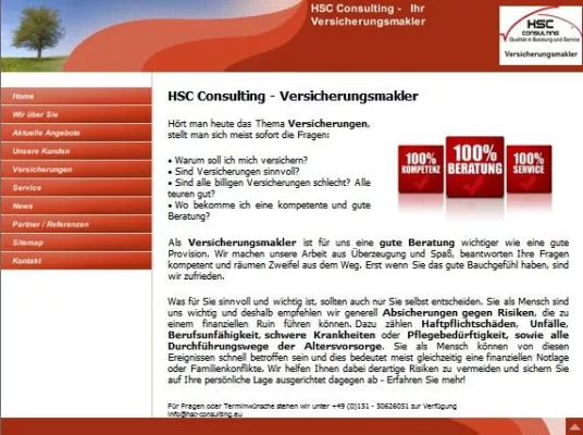 Bild: Versicherungsmakler HSC Consulting aus Menden bietet Versicherungen für Existenzgründer und Unternehmen