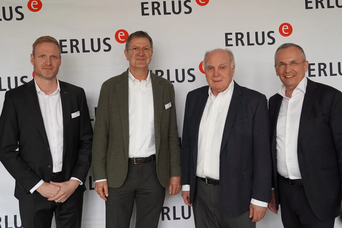 Besonderer Gast auf dem ERLUS Forum in Rosenheim war Uli Hoeneß. (© ERLUS, Celina Beck. )