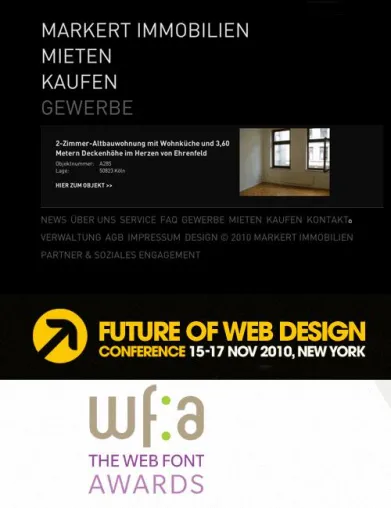 Bild: mowaii gewinnt in New York den ersten internationalen Web Font Awards
