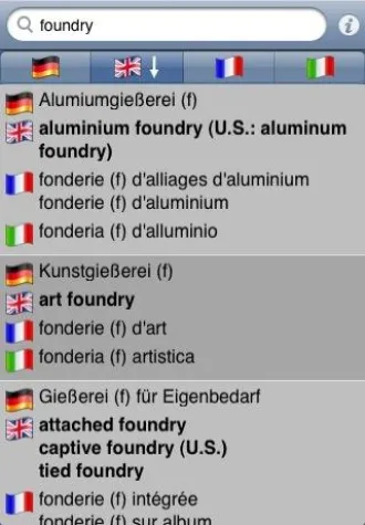 Bild: Giesserei-Fachwörterbuch jetzt auch als iPhone-App