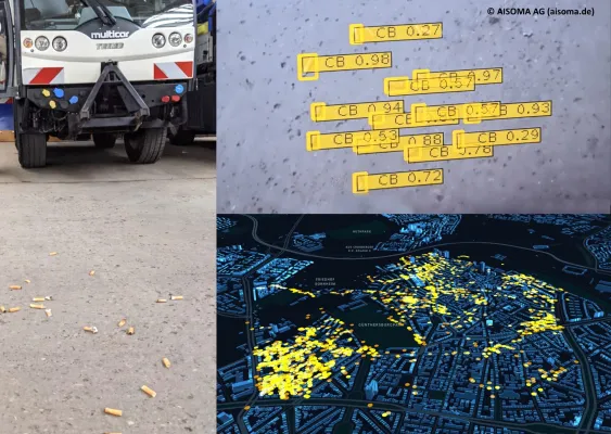 Bild: Frankfurt am Main: Gezielte Abfallerkennung in Echtzeit mit künstlicher Intelligenz
