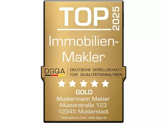 Gütesiegel „TOP Immobilienmakler“ - Verlässliche Standards in der Immobilienbranche Bild: Gütesiegel „TOP Immobilienmakler“ - Verlässliche Standards in der Immobilienbranche
