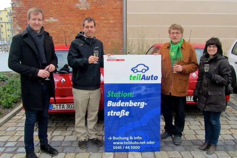 teilAuto Magdeburg feiert ersten Geburtstag und eröffnet neue Station in Buckau Bild: teilAuto Magdeburg feiert ersten Geburtstag und eröffnet neue Station in Buckau
