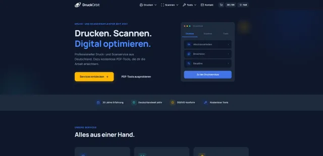 Bild: Abschlussarbeit online drucken lassen: Druckservice mit Marburger Wurzeln startet DruckOrbit