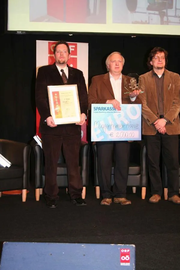 Über den ersten Platz des EnergieGenie für Installateure freuten sich die Drexel und Weiss-Kompetenzpartner Ing. Thomas Muggenhumer und Franz Muggenhumer.