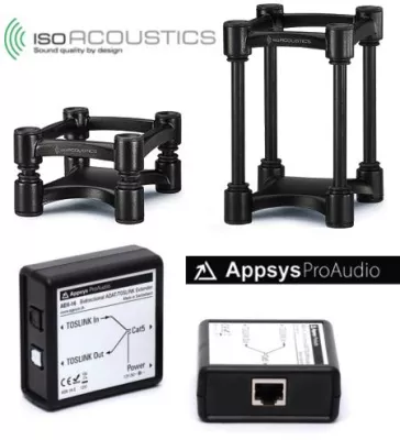 Bild: Synthax erweitert Vertriebsprogramm: innovative Pro-Audio-Zubehörprodukte von Appsys und IsoAcoustics
