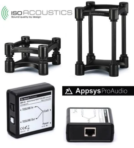 Bild: Synthax erweitert Vertriebsprogramm: innovative Pro-Audio-Zubehörprodukte von Appsys und IsoAcoustics