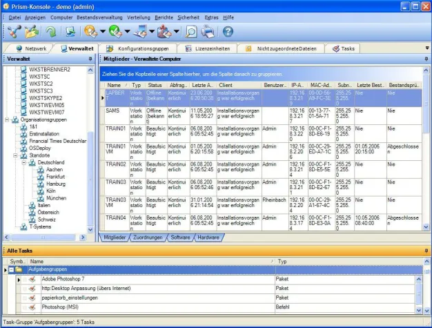 Bild: Prism Suite 8 installiert Software bis zu 15-mal schneller
