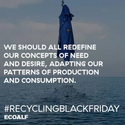 Bild: Time for a change: Ecoalf erfindet den Black Friday neu und bietet Reparaturservice an