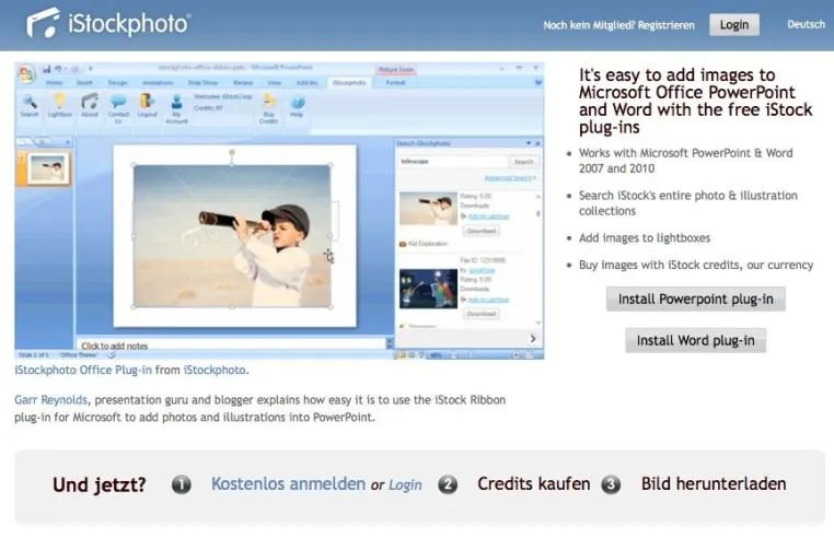 Bild: iStock Plug-in für MS Office: Bilder direkt in Dokumente und Präsentationen integrieren