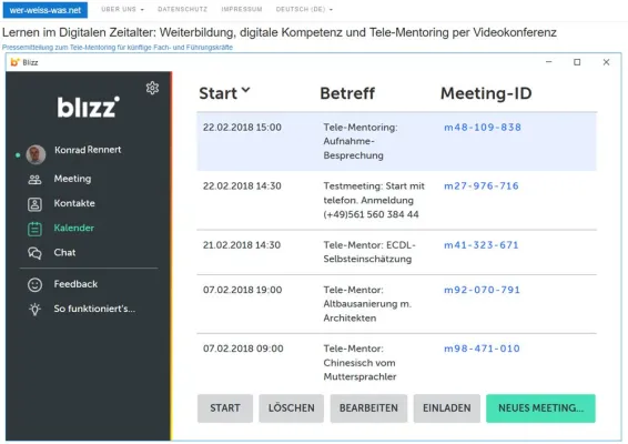 Bild: Tele-Mentoring für künftige Fach- und Führungskräfte