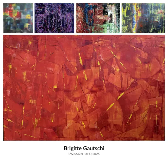 Brigitte Gautschi zeigt die leuchtende Kraft abstrakter Transformation an der SWISSARTEXPO 2026 Bild: Brigitte Gautschi zeigt die leuchtende Kraft abstrakter Transformation an der SWISSARTEXPO 2026