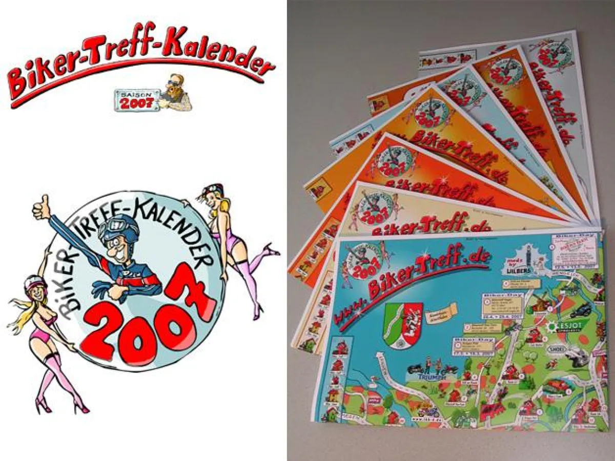 Kult für die Wand: Biker-Treff Kalender 2007