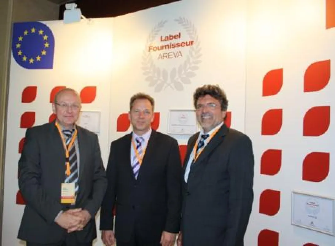 Von links: Gerhard Stempfle, Geschäftsführer FEAG GmbH, Lutz Bernhardt Geschäftsführer IPN Brainpower GmbH & Co. KG, Reiner M. Bischoff, Vertriebsleiter MR Datentechnik Vertriebs- u. Service GmbH