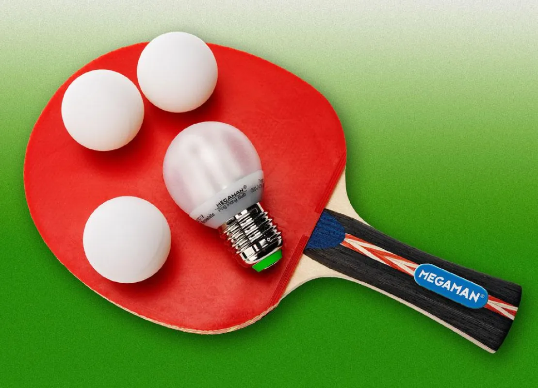 „PingPong“ heißt eine neue Energiesparlampe im Super-Miniformat.