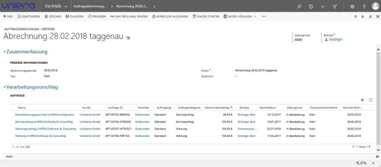 Auftragsabwicklung und Faktura mit UniPRO/Software & Consulting Bild: Auftragsabwicklung und Faktura mit UniPRO/Software & Consulting