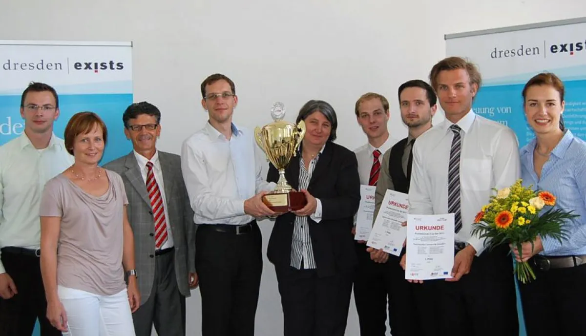 Wanderpokal Ost des EXIST-priME-Cups geht an Studenten der TU Dresden (Foto: dresden exists)