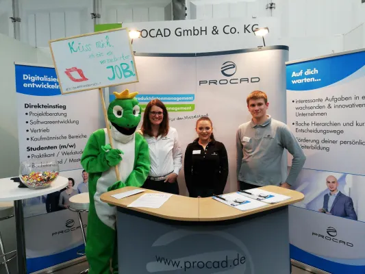Bild: Erfolgreiches Recruiting des PLM-Herstellers PROCAD auf der KIT Karrieremesse 2019
