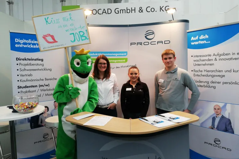 Bild: Erfolgreiches Recruiting des PLM-Herstellers PROCAD auf der KIT Karrieremesse 2019