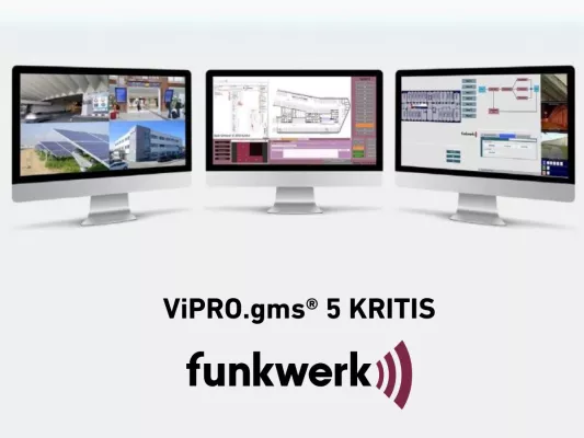 Bild: Funkwerk Security Solutions präsentiert ViPRO.gms® 5 KRITIS mit umfassender KRITIS-Konformität und Resilienz