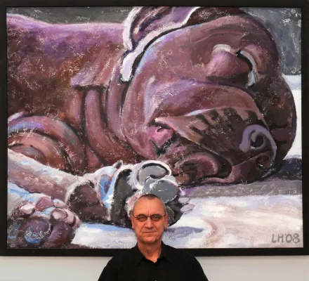 Bild: Only Dogs, Vernissage in HH (wenn die Großen nicht können, müssen die Kleinen ran)