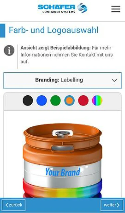 KEG App Screenshot (c) SCHÄFER WERKE GMBH