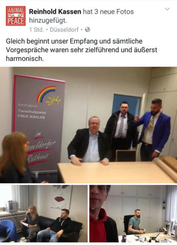 Facebook Screenshot - Animal Peace / Reinhold Kassen, Torsten Lemmer, Silke Ruthenberg