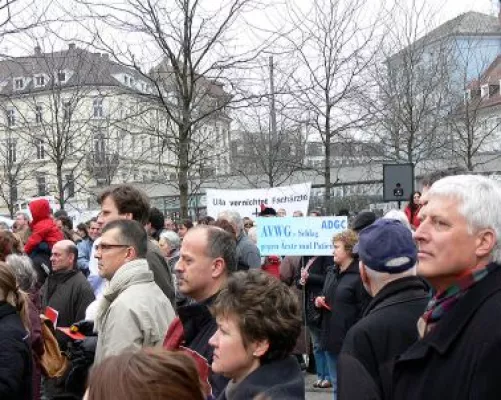 Bild: ADGC-Protestaktion gegen das AVWG