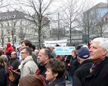 Bild: ADGC-Protestaktion gegen das AVWG