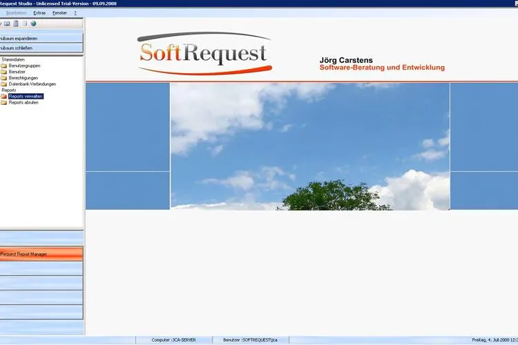 Bild: Reports per Mausklick - Neue Adhoc Reporting-Software auf SoftRequest.Net