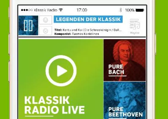 Bild: Sie ist da: die neue Klassik Radio App mit 25 Digital Sendern