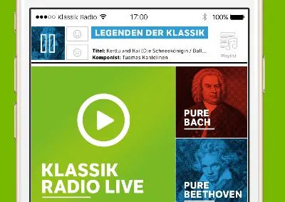 Bild: Sie ist da: die neue Klassik Radio App mit 25 Digital Sendern