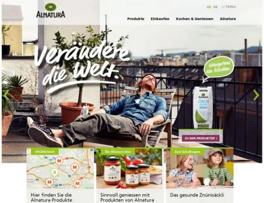 Aperto launcht Alnatura Webpräsenz für den Schweizer Markt Bild: Aperto launcht Alnatura Webpräsenz für den Schweizer Markt