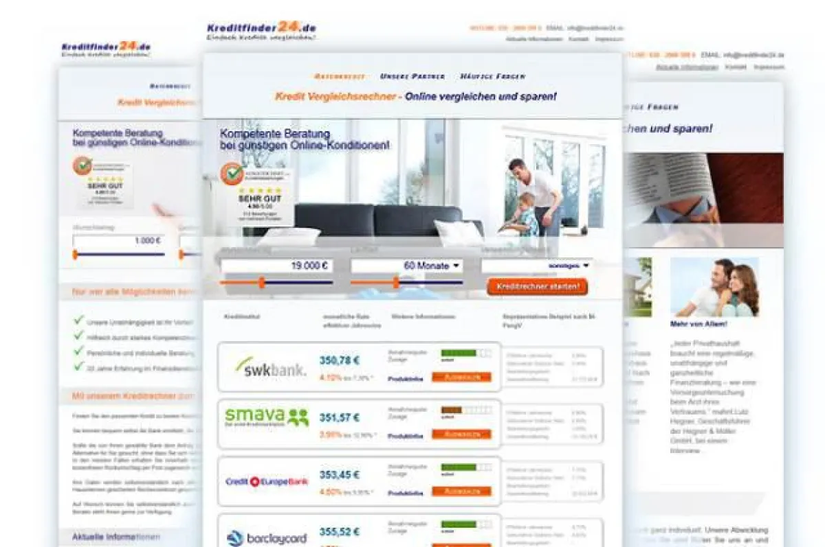 Kreditfinder24 - Online Kredite vergleichen