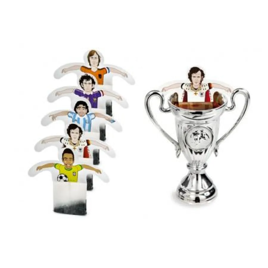 Fußballspieler in Teebeutelform